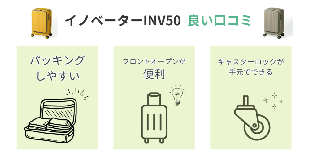 イノベーターINV50の良い口コミ